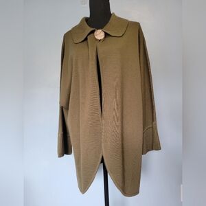 Lots Wool Blend Dolman Wide Sleeve Cardigan Size M